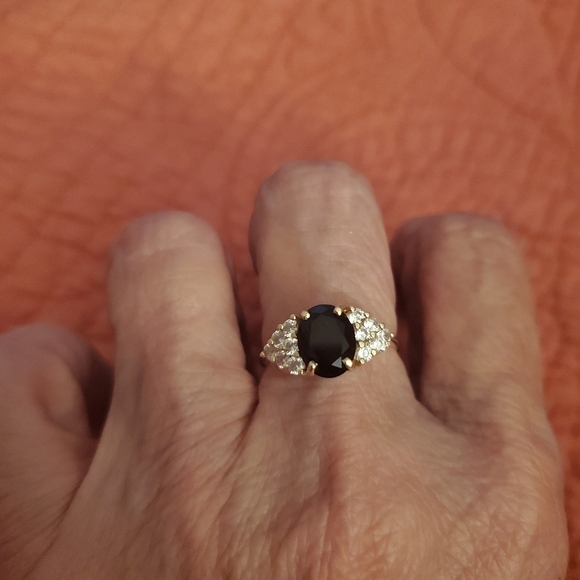 1OK yg black onyx cz ring - Picture 4 of 8
